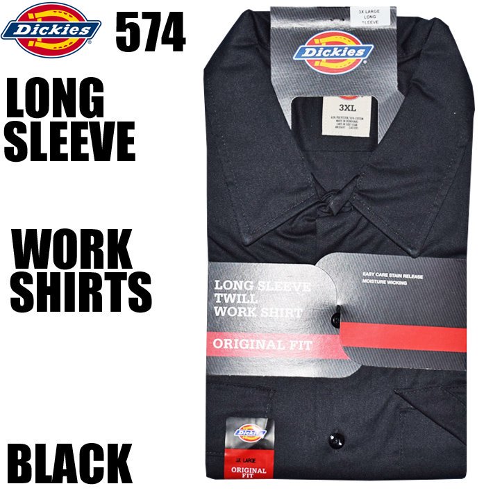 【DICKIES】L/S WORK SHIRTS【REGULAR COLOR】 - 【LA  PUERTA】大阪アメリカ村！チカーノ・カルチャー＆ウェスト・コースト専門店