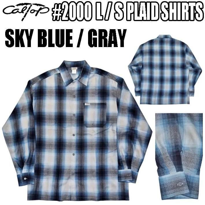 CALTOP【#2000 L/S PLAID SHIRTS】6～10 COLOR - 【LA PUERTA