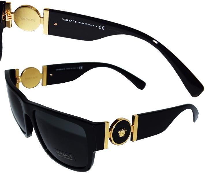 VERSACE】SUNGLASSES【4369 GB1/87】BLACKxGOLD