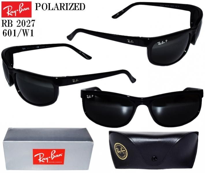 RAYBAN】PREDATOR-2【RB2027 601/W1】BLACK(偏光レンズ) - 【LA