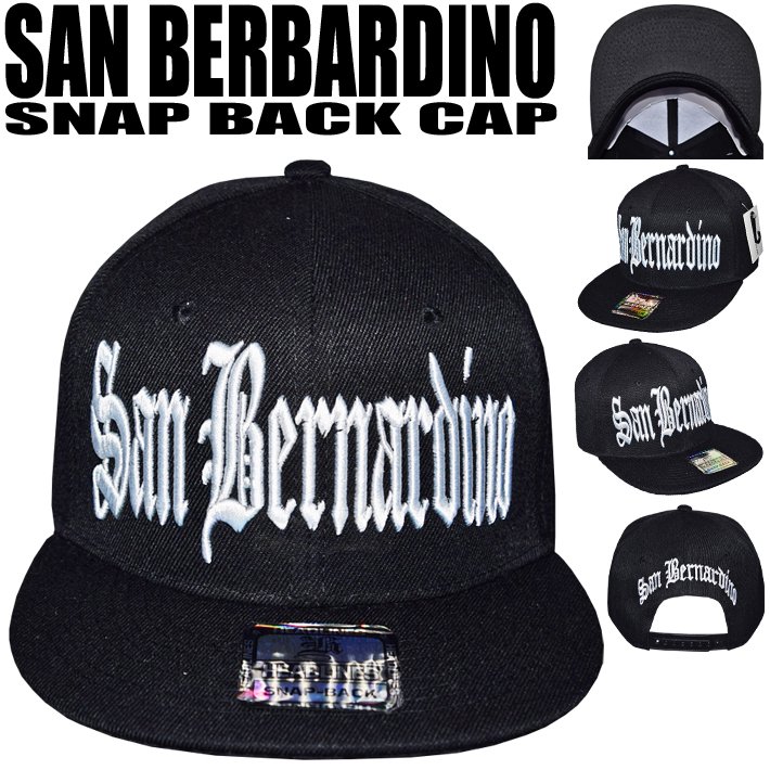 【HEADLINES】SAN BERNARDINO【SNAPBACK CAP】BLACK - 【LA  PUERTA】大阪アメリカ村！チカーノ・カルチャー＆ウェスト・コースト専門店