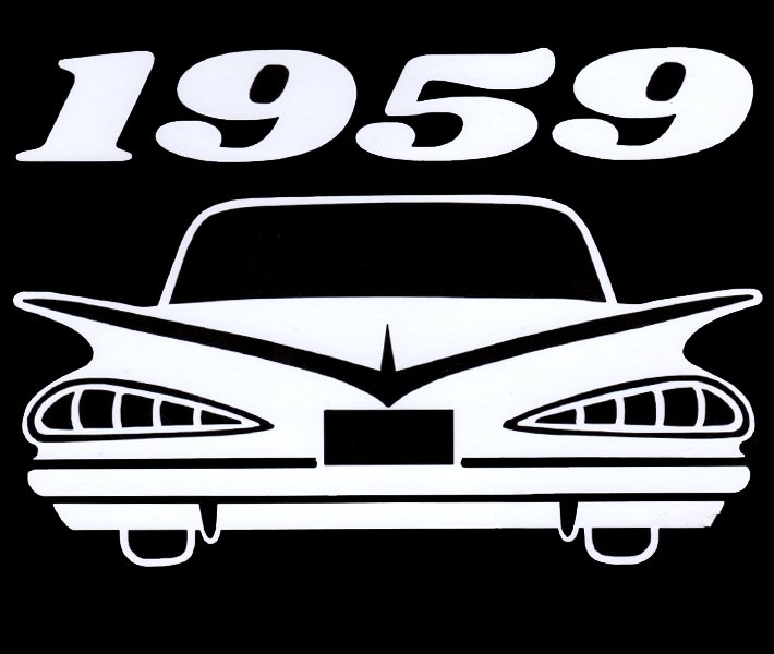 1959 IMPALA【カッティング ステッカー】 - 【LA PUERTA】大阪アメリカ村！チカーノ・カルチャー＆ウェスト・コースト専門店