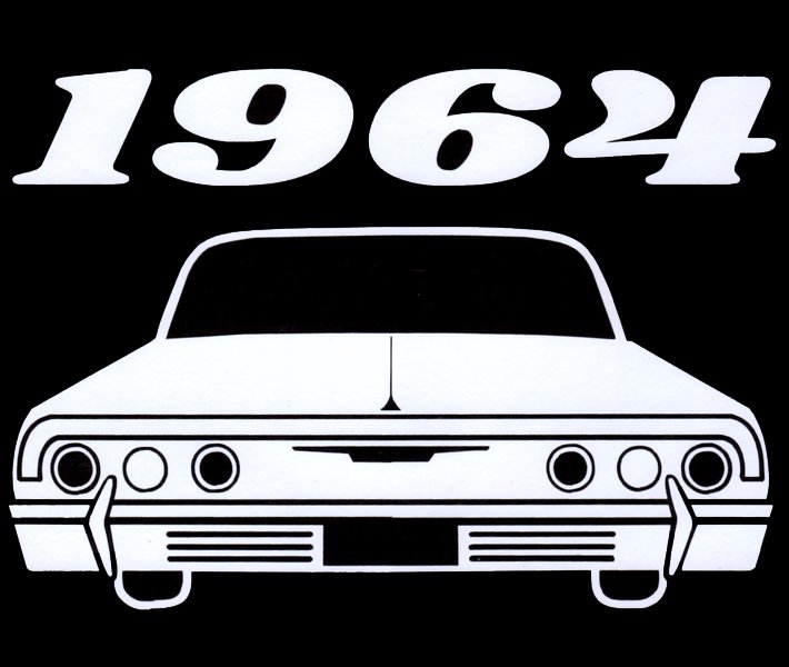 1964 IMPALA【カッティング ステッカー】 - 【LA PUERTA】大阪アメリカ村！チカーノ・カルチャー＆ウェスト・コースト専門店