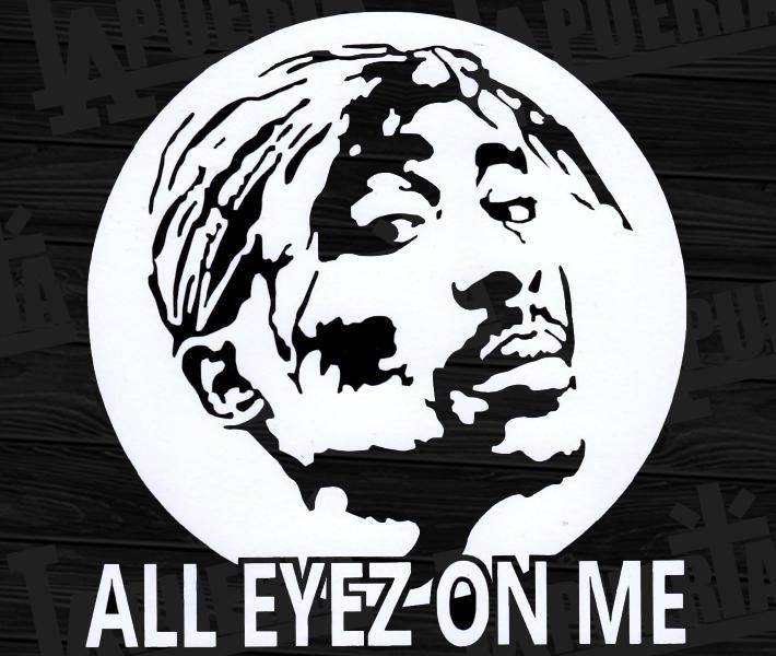 2PAC【カッティング ステッカー】WHITE - 【LA PUERTA】大阪 2PAC【カッティング ステッカー】WHITE - 【LA PUERTA】大阪