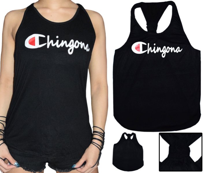 LA STREET【CHINGONA】TANKTOP - 【LA PUERTA】大阪アメリカ村！チカーノ・カルチャー＆ウェスト・コースト専門店