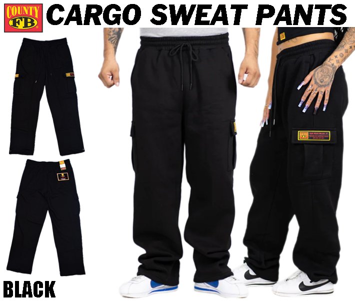 FB COUNTY / CARGO SWEAT PANTS