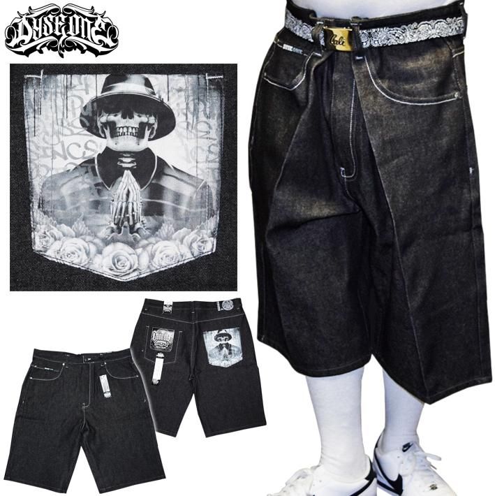 DYSE ONE【44】デニムショーツ チカーノ ウエストコースト チョロ 黒 DYSE ONE CLASSIC SHORTS
