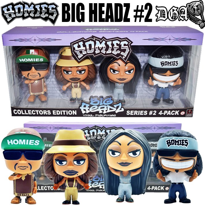 HOMIES【BIG HEADZ】4-PACK FIGURE SET