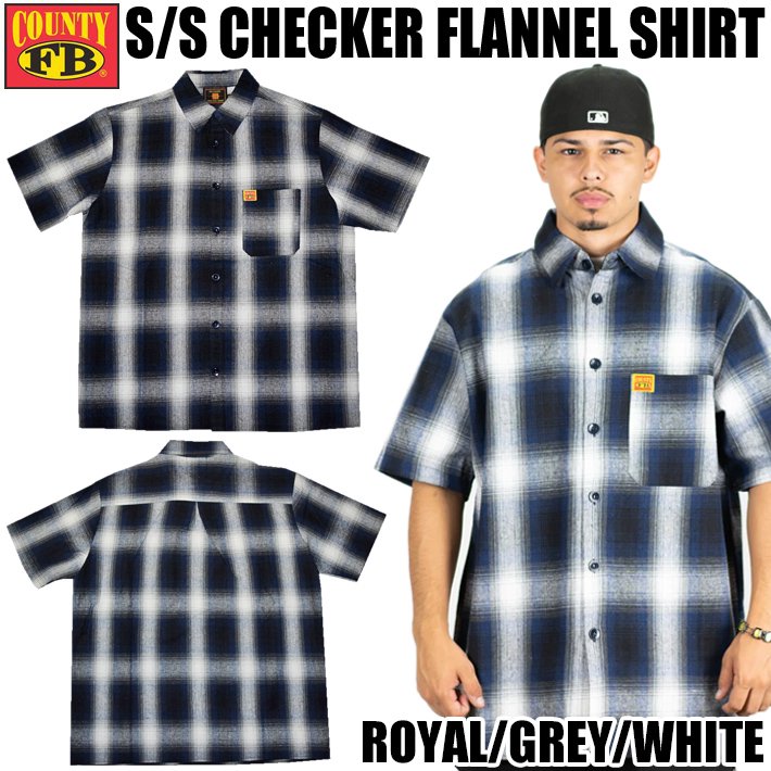 FB COUNTY【S/S CHECKER FLANNEL SHIRTS】