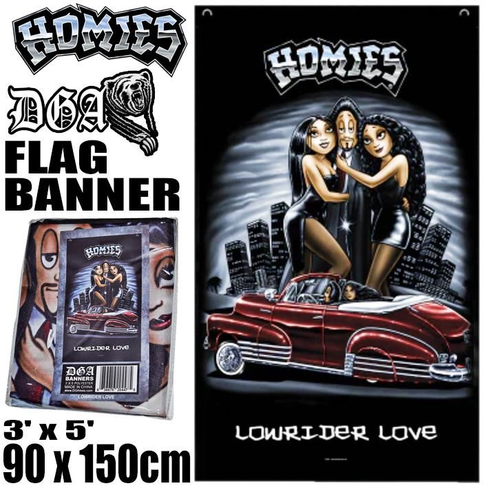 HOMIES【FLAG / BANNER】LOWRIDER LOVE