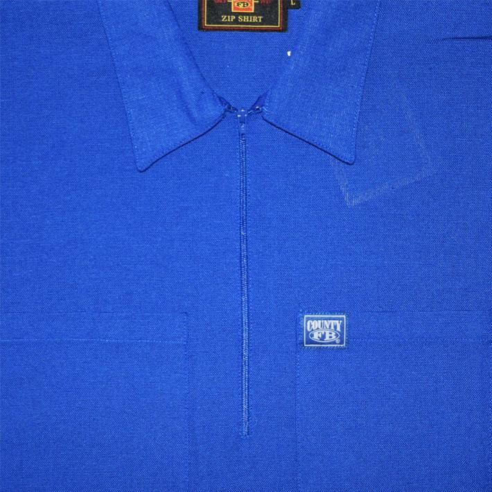 トップス fb county shirts FB COUNTY【S/S CHECKER ZIP SHIRTS】