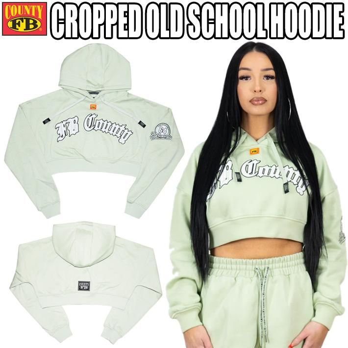 FB COUNTY / CROPPED OLD SCHOOL HOODIE