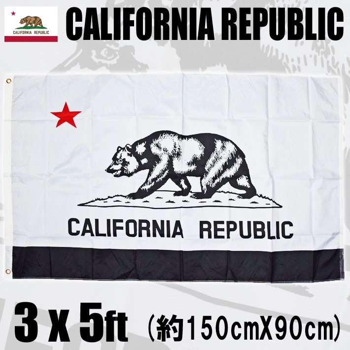 California 州旗 Blackxwhite Red Star La Puerta Online ウエストコースト 衣類 雑貨 Cd