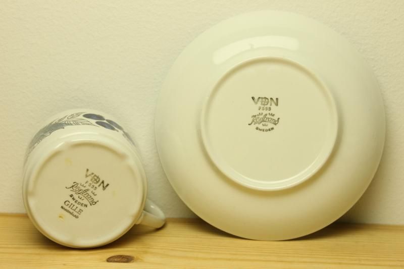 Rorstrand/ロールストランド GILLE/ジッレ コーヒーカップ＆ソーサー