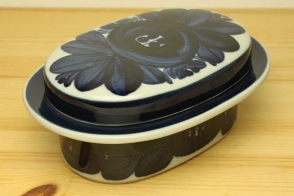 素敵な ARABIA/アラビア Anemone/アネモネ Hokuo - 蓋付きバターケース 保存容器・ケース