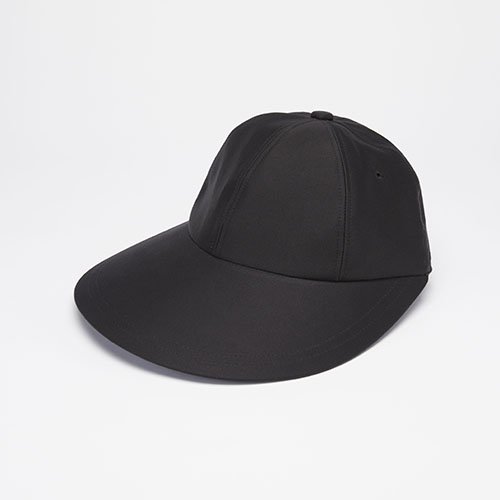 6 PANEL CAP / GIZA COTTON WB / BLACK（6パネルキャップ/ ギザコットン ワイドブリム/ ブラック）「帽子」
