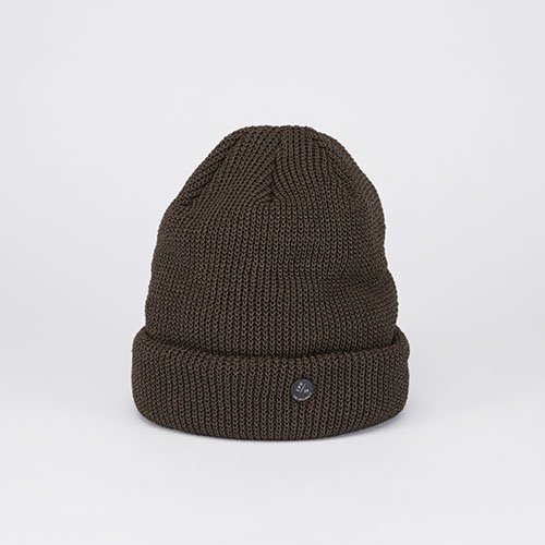 <font color=red>SOLD OUT</font> CUFF KNIT CAP /STRAW YARN /BROWN（ニットキャップ /ストローヤーン /ブラウン）「帽子」