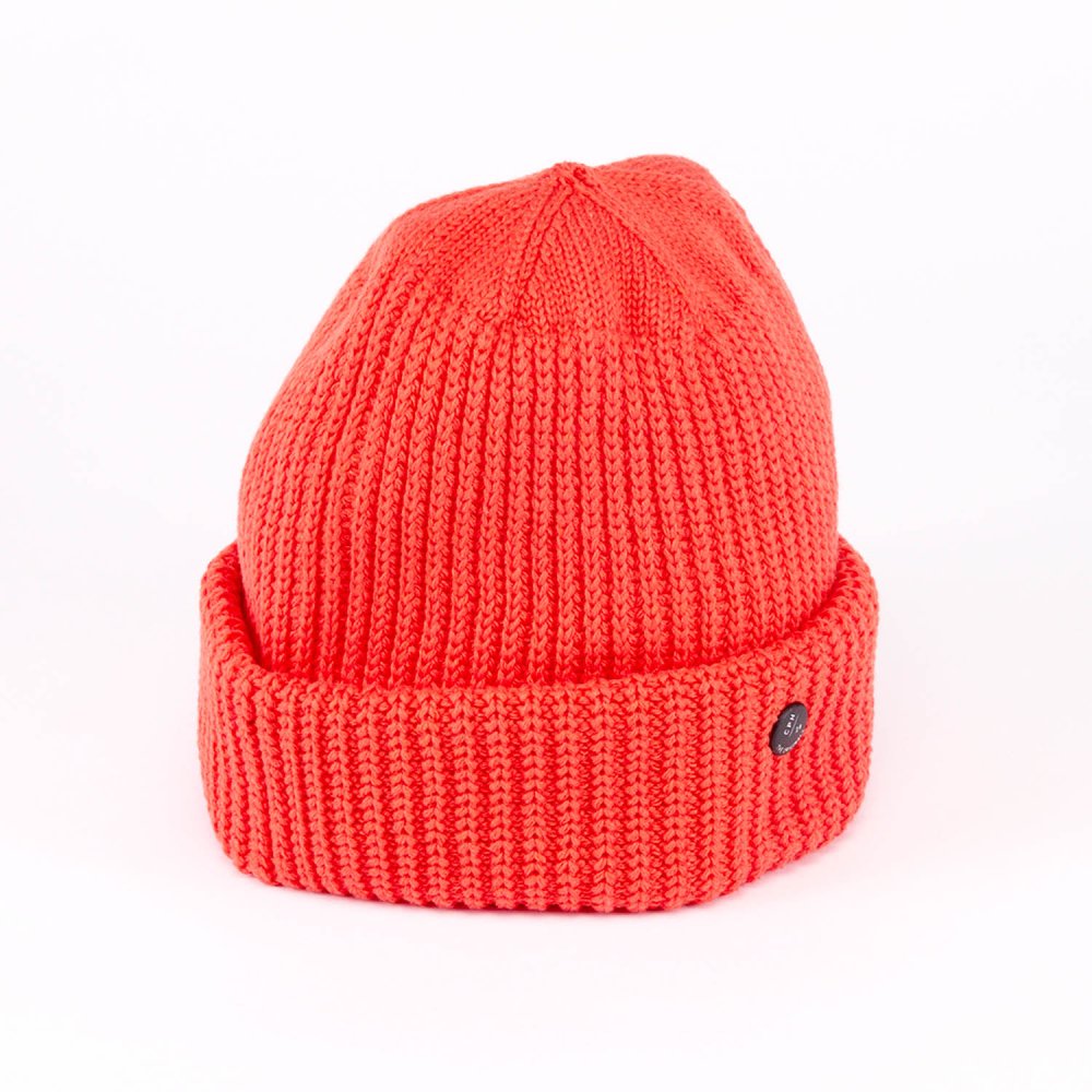 CUFF KNIT CAP / SEAMLESS RIB / RED（カフニットキャップ / シームレス リブ / レッド）「帽子」