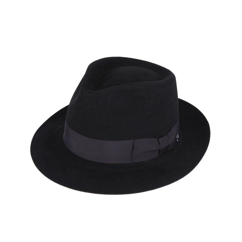  FELT HAT / RABBIT TEAR PINCH / BLACK（フェルトハット/ ラビットティアピンチ/ ブラック）「帽子」