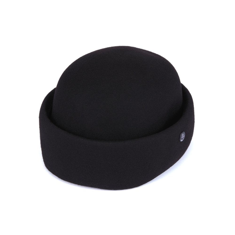 MONK HAT / WOOL FELT / BLACK（モンクハット / ウールフェルト / ブラック）「帽子」