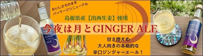 今夜は月とGINGER ALE（出西生姜の本格辛口ジンジャーエール