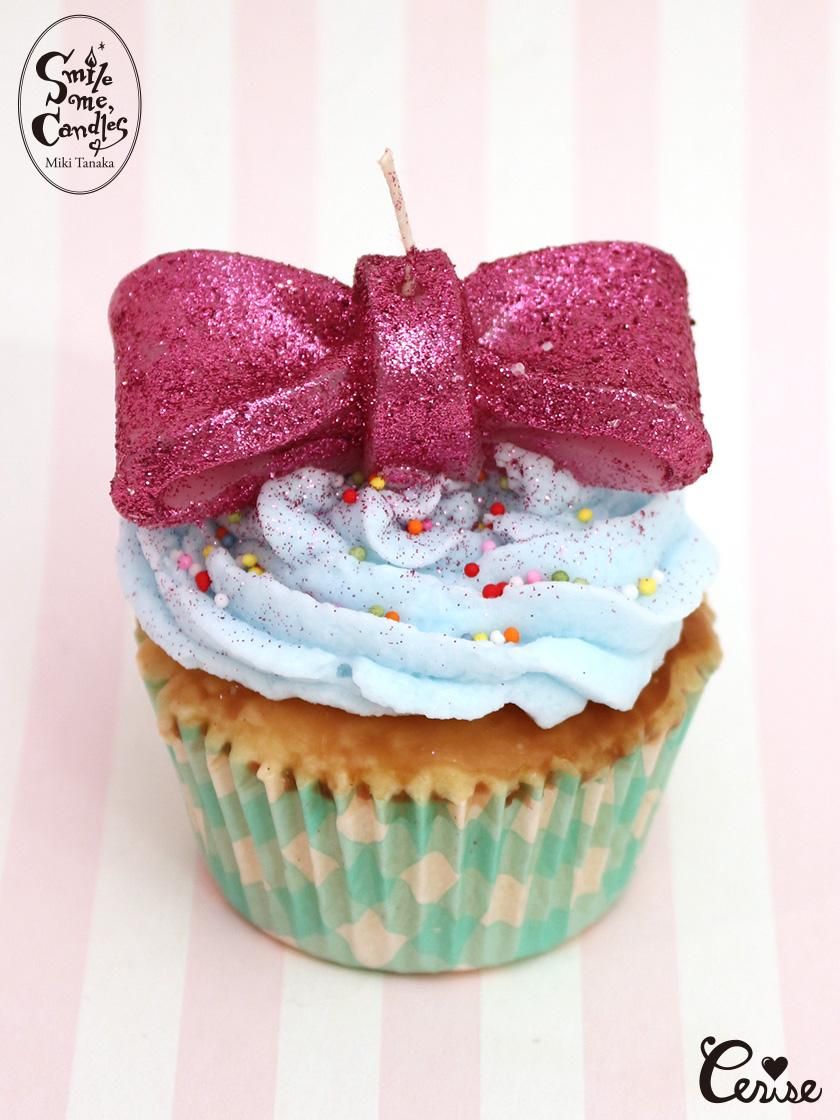 Smile Me Candles ラメリボンカップケーキキャンドル サックス Cerise Web Store Smile Me Candles ラメリボンカップケーキキャンドル サックス Cerise Web Store