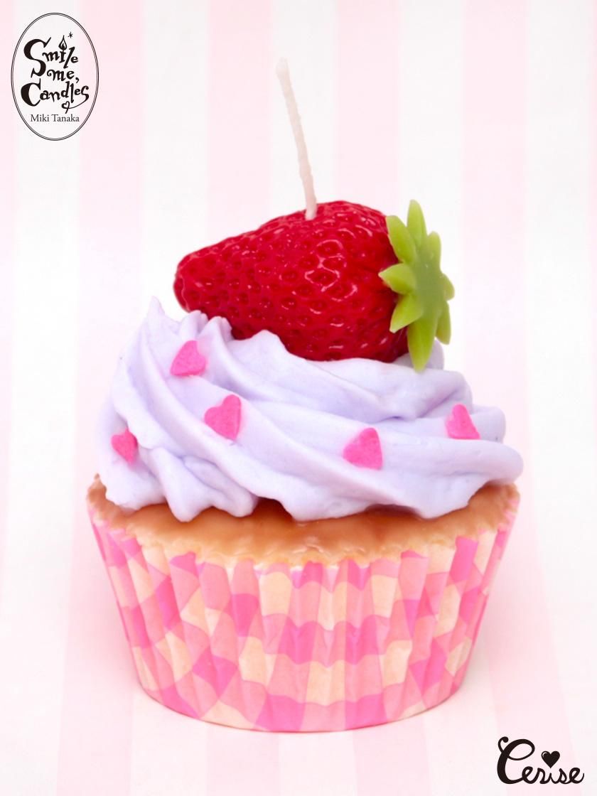 Smile Me Candles ストロベリーカップケーキキャンドル ラベンダー Cerise Web Store Smile Me Candles ストロベリーカップケーキキャンドル ラベンダー Cerise Web Store