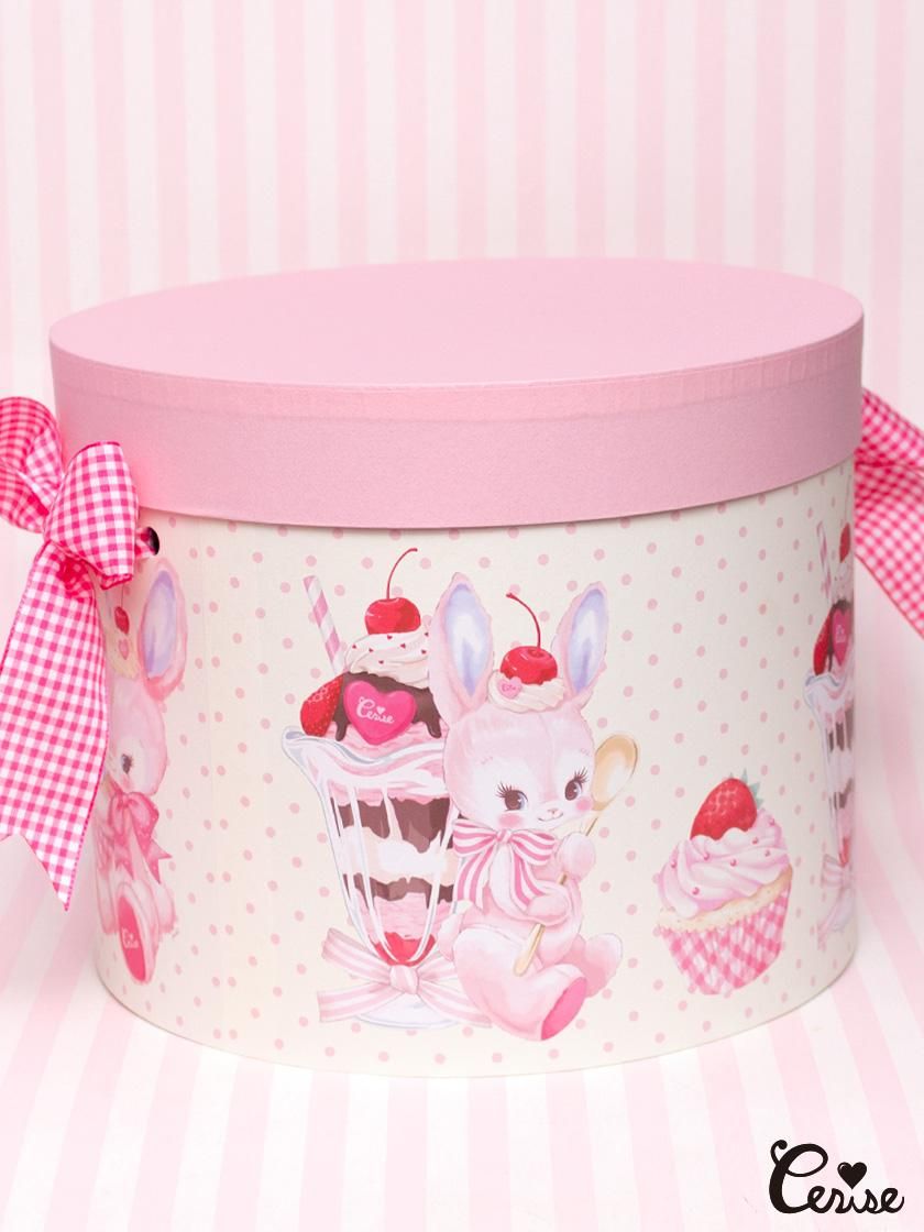 Hat Box シェリーバニーズ スイーツ帽子箱 Pk Cerise Web Store