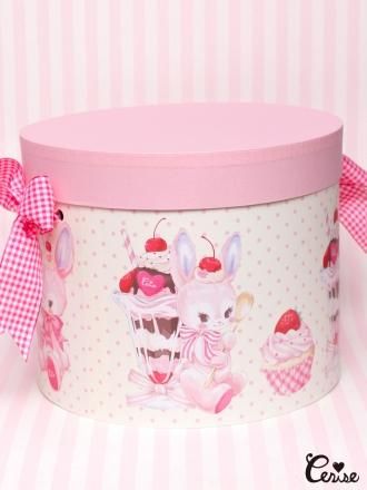 Hat Box シェリーバニーズ スイーツ帽子箱 Pk Cerise Web Store Hat Box シェリーバニーズ スイーツ帽子箱 Pk Cerise Web Store