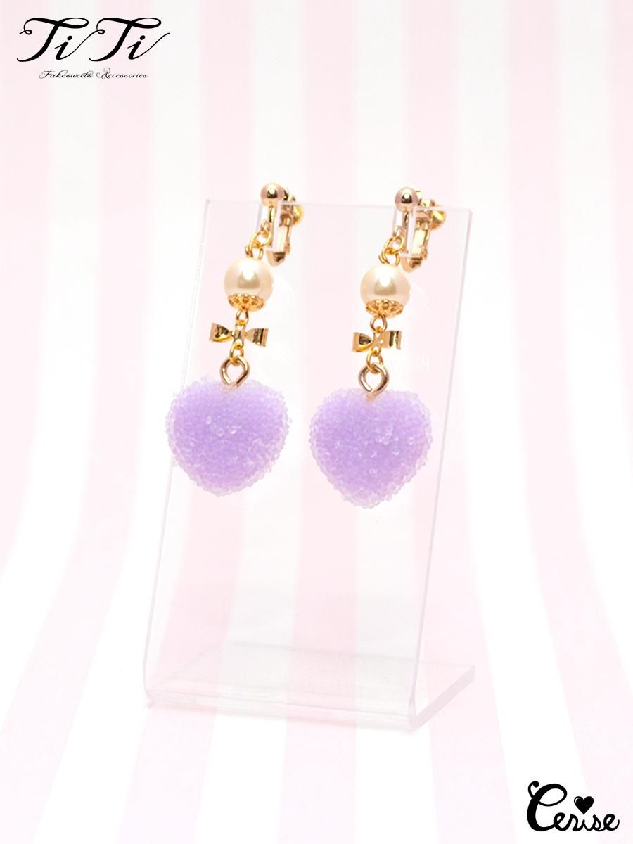 店舗良い つぶつぶハートグミイヤリング SALE】TiTi - Store Web Cerise ピアス