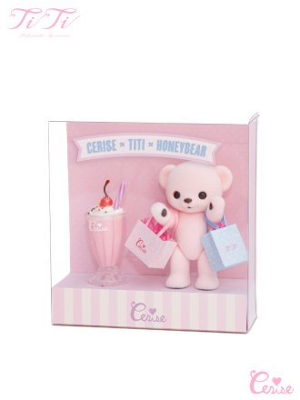 TiTi × Cerise × Honeybear ミニチュアシェイク&ベアセット (ピンク)