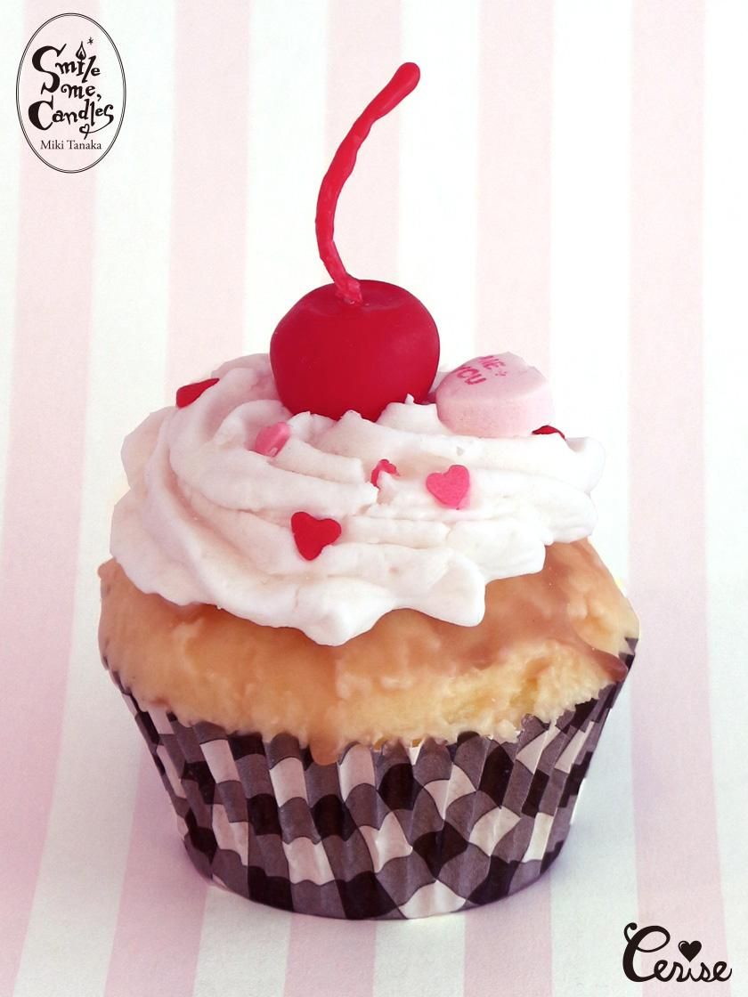 Smile Me Candles チェリーカップケーキキャンドル ミルク Cerise Web Store Smile Me Candles チェリーカップケーキキャンドル ミルク Cerise Web Store