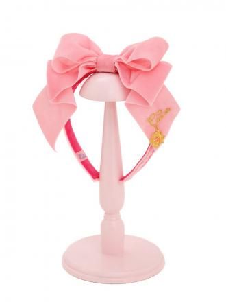 ピンクハウス❤️【未使用】ベルベットリボンのカチューシャ❤️ ロゴ入りサテンリボン ピンクハウス❤️【未使用】ベルベットリボンのカチューシャ
