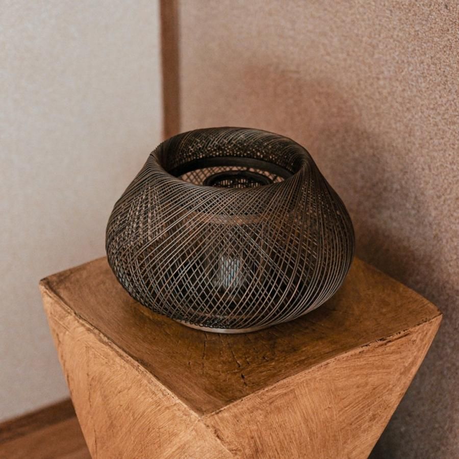 【新品未使用】上海瑠璃工房竹文鎮　工芸作家作品 きさらぎランプ - 駿河竹千筋細工 【公式】 駿河竹千筋細工協同組合