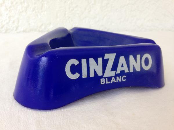 Cinzano Blanc 灰皿 ブルー - minifrancejp フランス雑貨 ヨーロッパ 