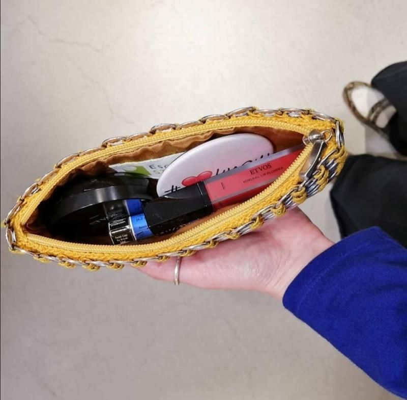 PULL TAB series / プルタブ / ポーチ(シルバー) - フェアトレードの