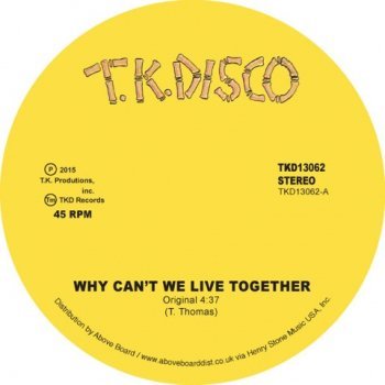 TIMMY THOMAS / WHY CAN'T WE LIVE TOGETHER - New & Used Online Records Shop