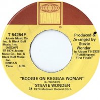 STEVIE WONDER / BOOGIE ON REGGAE WOMAN