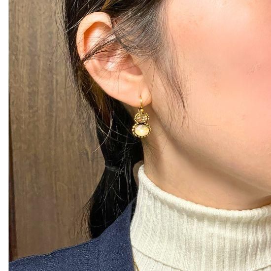 【極美品】UNE LIGNE スワロフスキー ピアス アマーロ(バレオ) 極美品】UNE LIGNE スワロフスキー ピアス アマーロ(バレオ
