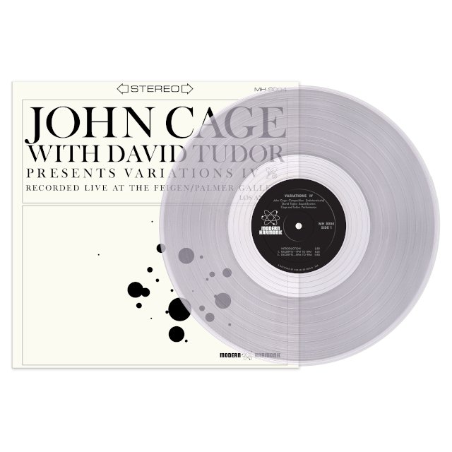 JOHN CAGE WITH DAVID TUDOR / VARIATIONS IV (MODERN HARMONIC盤クリアーLP) - LOS  APSON? Online Shop