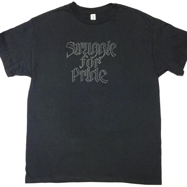 STRUGGLE FOR PRIDE / SFP LOGO T-SHIRT (黒ボディ／白プリント