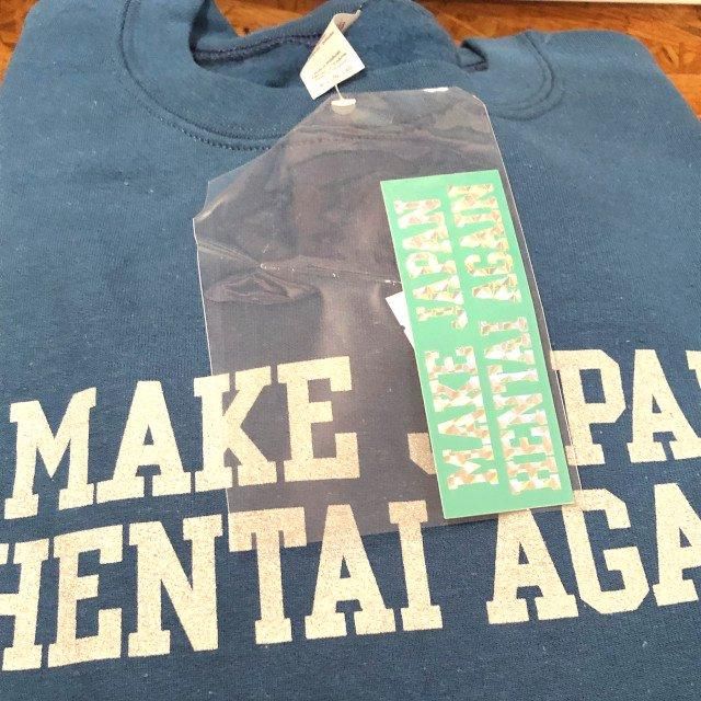 ヘンタイワークス / MAKE JAPAN HENTAI AGAINスウェット (紺