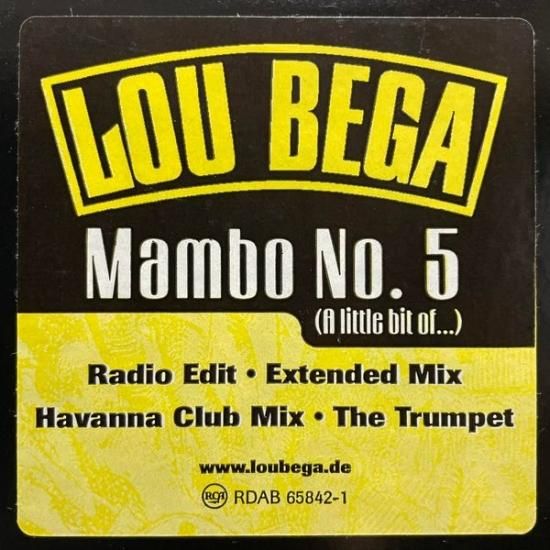 LOU BEGA / MAMBO NO.5 (12インチ) - SAND STEP RECORD『 DJの