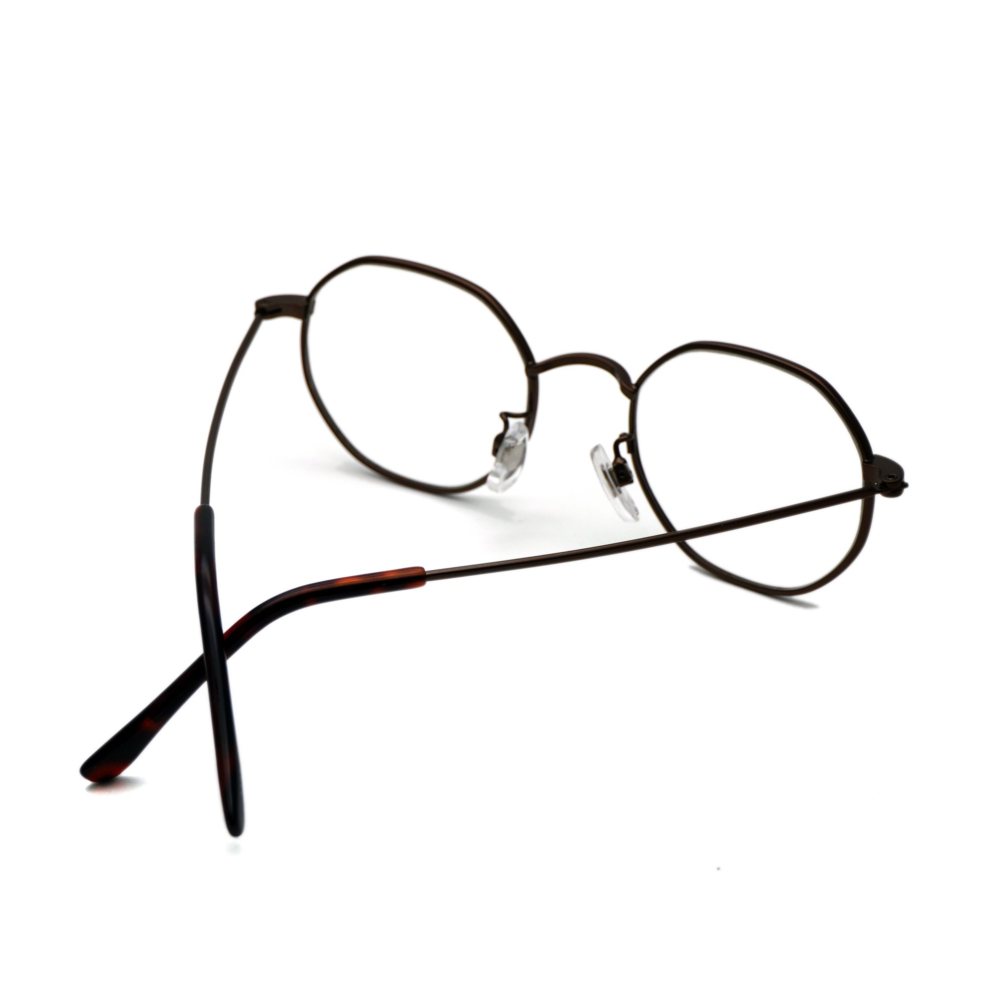 259型メタル オクタゴン ブロンズ 伊達メガネ すべて ダテメガネ 限定の通販サイト 代官山眼鏡工房