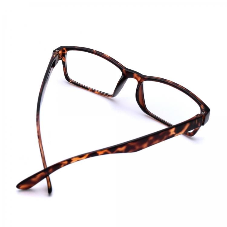 スクエア型Ⅱ型・スタンダード ブラック/べっ甲 - 伊達メガネ