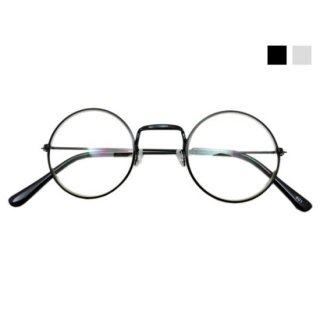スタンダード丸眼鏡　ブラック/メタル