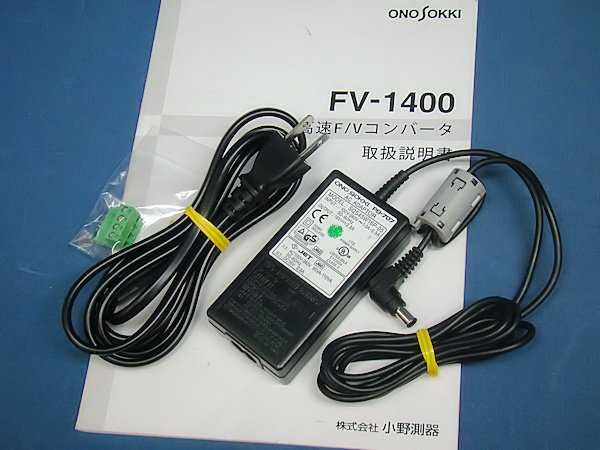 ONOSOKKI 小野測器 FV-1400 高速F/Vコンバータ F-V変換器 周波数-電圧