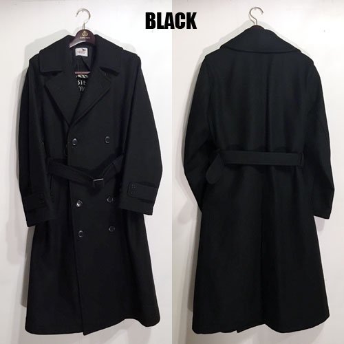 BAYSIDEMOTOGANGSTERVILLE CLASSIC PARLOR TRENCH COAT