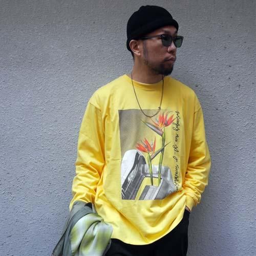 RADIALL [L/S TEE] HEDONISM CREW NECK T-SHIRT L/S - DOMINO66