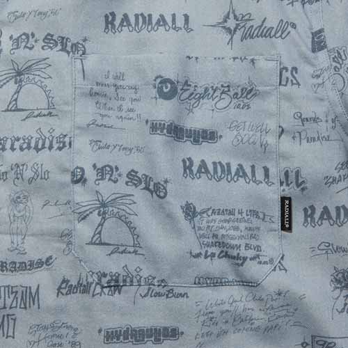 RADIALL [オープンカラーシャツ] WALLTAG OPEN COLLARED SHIRT S/S 